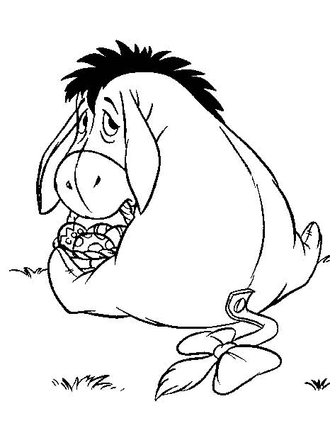 Plansa de colorat cu Winnie de Pooh 15 8